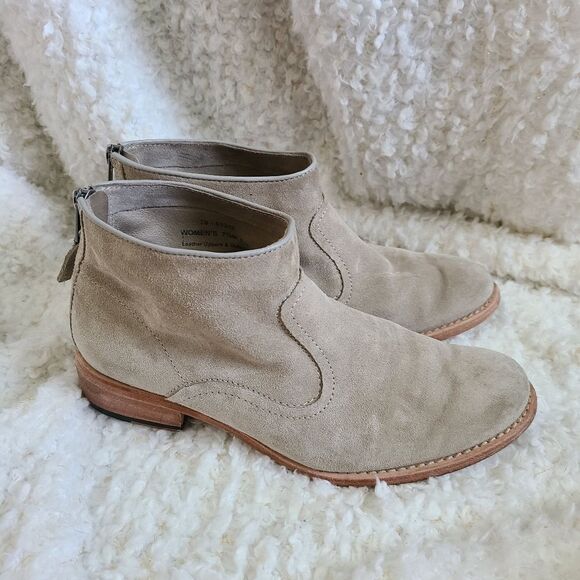 Johnston & Murphy Shoes - Johnston & Murphy Susi Tan Suede‎ Leather Ankle Boots